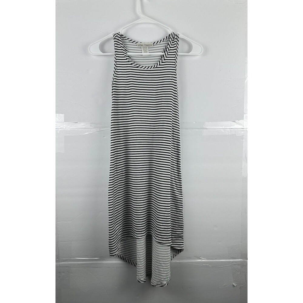 Urban Freedom Girls Striped Racerback Tank Dress High Low Size 7/8"